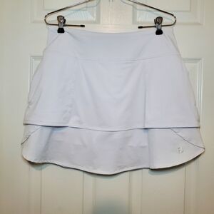 FootJoy White Performance Layered Skort Women Sz M